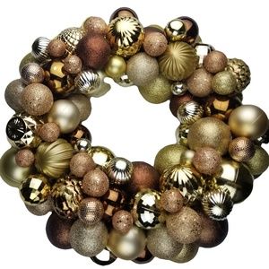 Bronzed to Perfection Luxurious Ornate Wreath